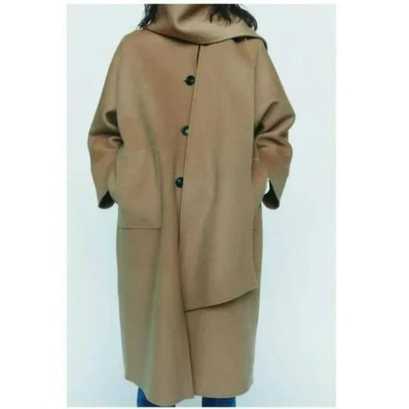 ZARA DOUBLE SIDED 100% WOOL COAT ZW COLLECTION - Picture 8 of 11